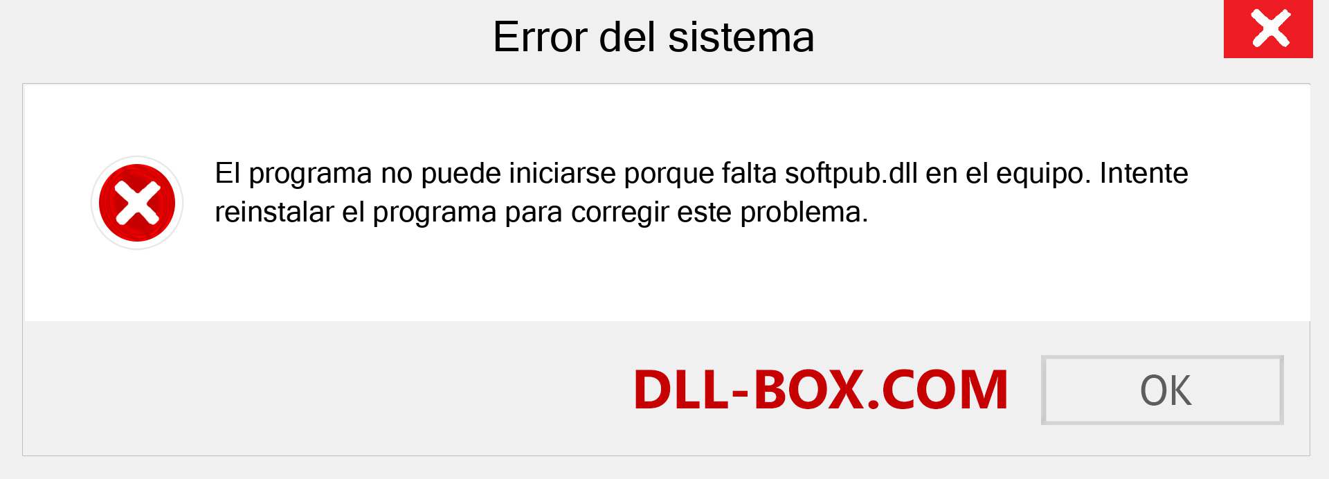 ¿Falta el archivo softpub.dll ?. Descargar para Windows 7, 8, 10 - Corregir softpub dll Missing Error en Windows, fotos, imágenes